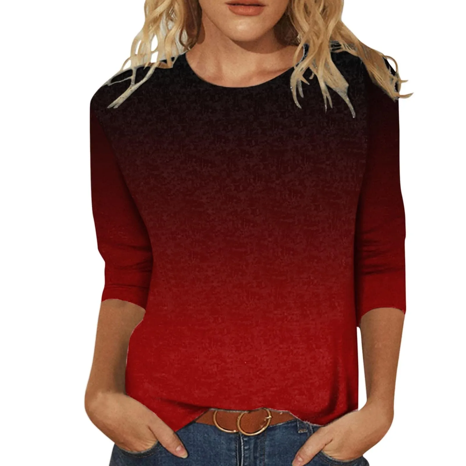 Elegancki damski top z długim rękawem z dekoltem w szpic z długim rękawem z cekinowym nadrukiem z okrągłym dekoltem T-shirt z długim rękawem z grubymi topami ropa de mujer