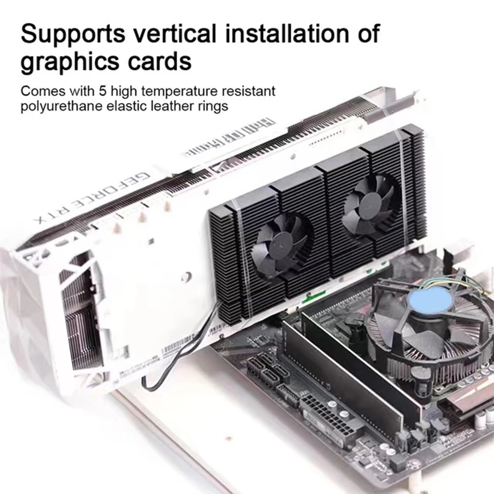 GPU Backplane Radiator Graphics Card Backplate Memory Cooler PWM Graphics Card Backplane Heatsink for RTX 3090 3080 3070 Series