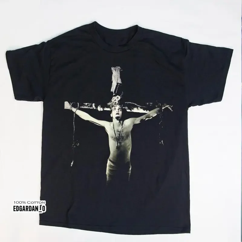 Layne Staley Jesus Christ Heavy Cotton Black T Shirt Size S 5Xl