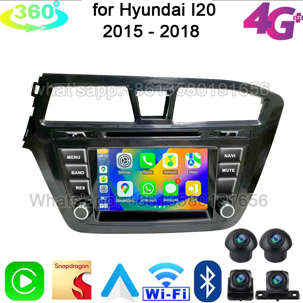 For Hyundai I20 2015 2016 2017 2018 Android Car Radio Video Multimedia Player Navigation Auto GPS Stereo DVD Wifi 2din Head Unit