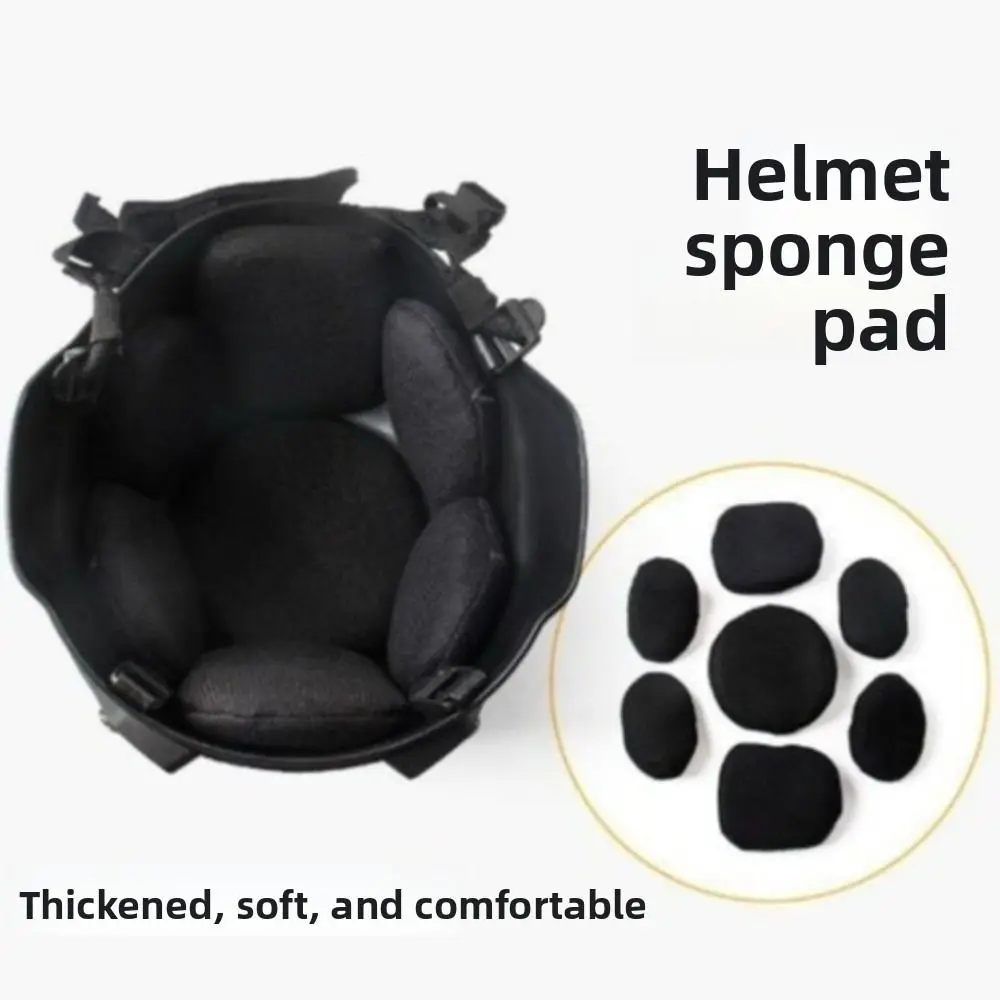 7pcs New Flexible Helmet Pads Soft Adjustable Shockproof Foam Portable with Adhesive Replacement Foam For Motorcycle Bicycle