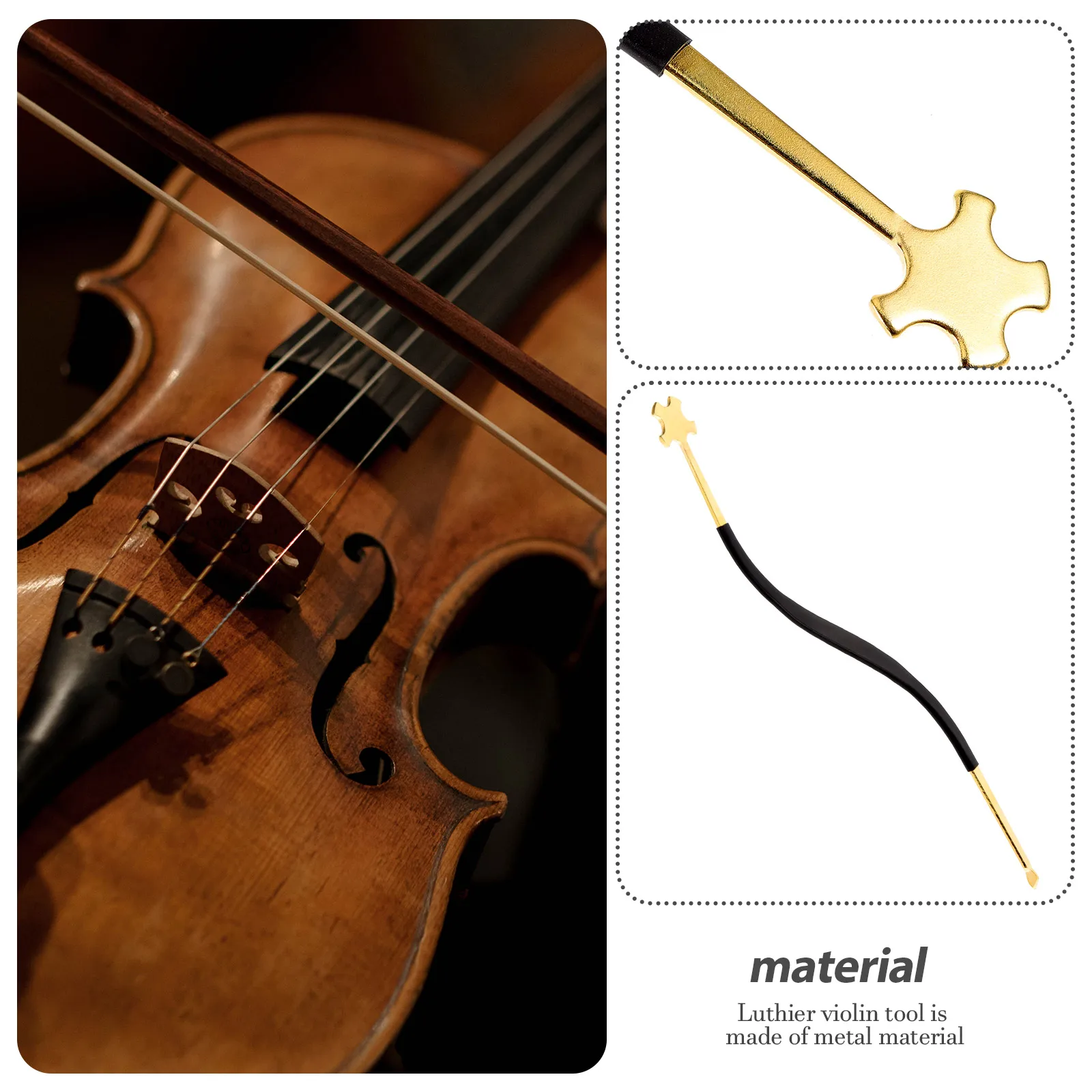 

Metal Sound Post Setter Tool For Violin Repair Adjustment Installer Accessories Luthier Instrument Parts Accessories