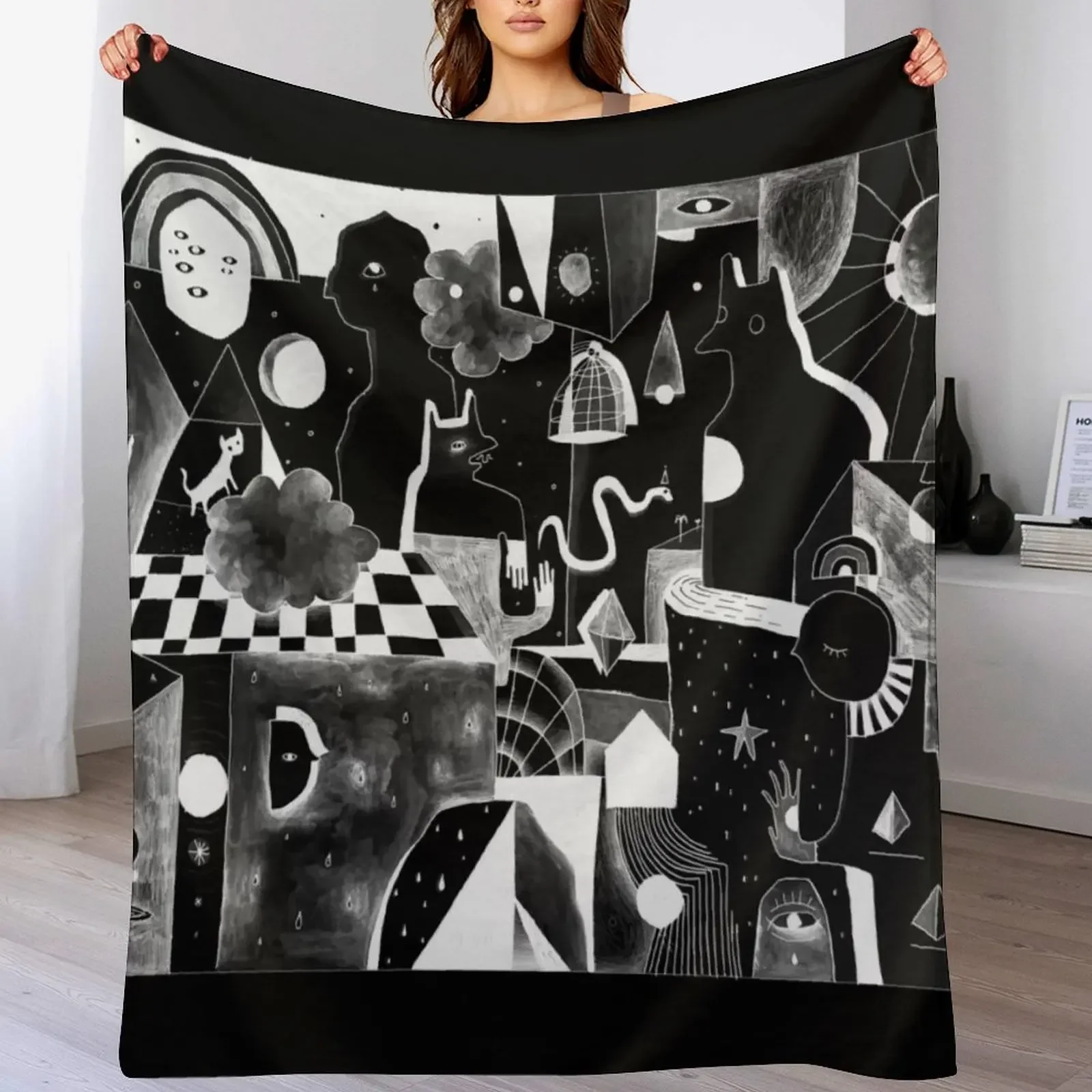 

DON'T TOUCH ME Throw Blanket Stuffeds Thermals For Travel blankets and throws Bed Blankets