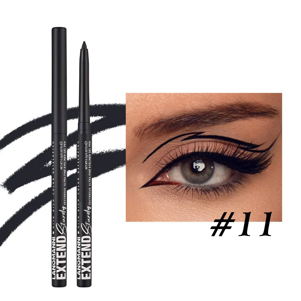 

Fast Dry Green Glitter Waterproof Eyeliner Long Lasting Smudge Resistant Makeup Pencil Matte Finish Eyeshadow Stick Punk Style