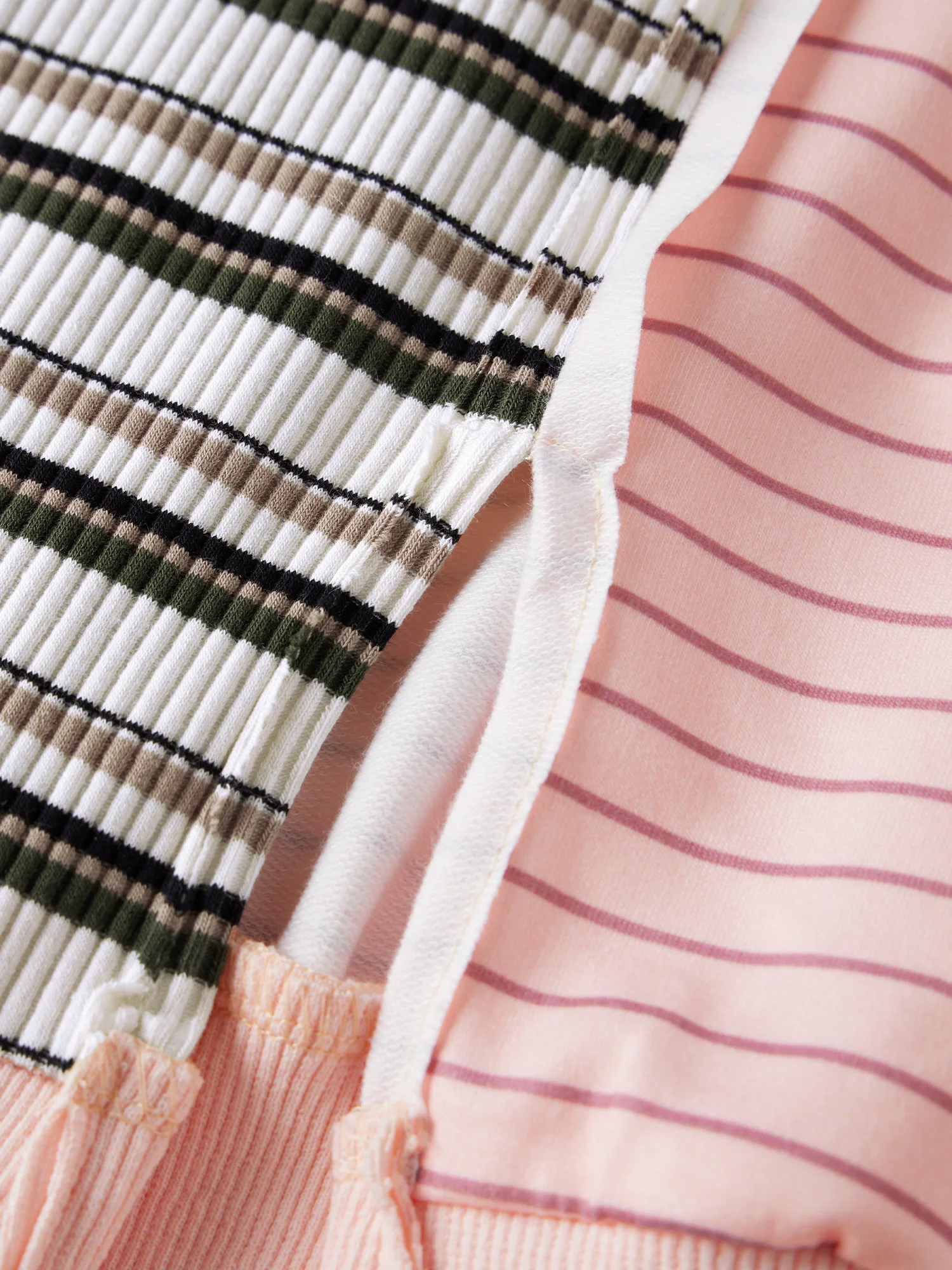 Dames patchwork sweatshirts met ronde hals, lange mouwen en gestreepte truien in contrasterende kleuren voor casual streetwear-mode