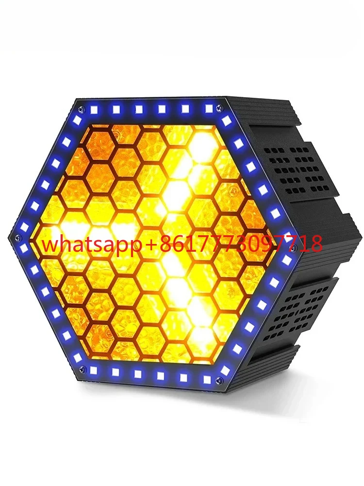 1Pcs   500W Hexagonal Retro Lamp DMX DJ lights  Golden LED Lamp  Church Concert Wedding Birthday Party