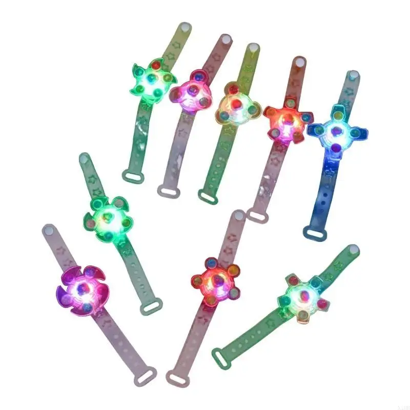 12 قطعة LED LED غزل سوار أعلى الحزب لصالح لون عشوائي متوهج سوار أعلى سوار للأطفال عيد الهالوين حفلة #3