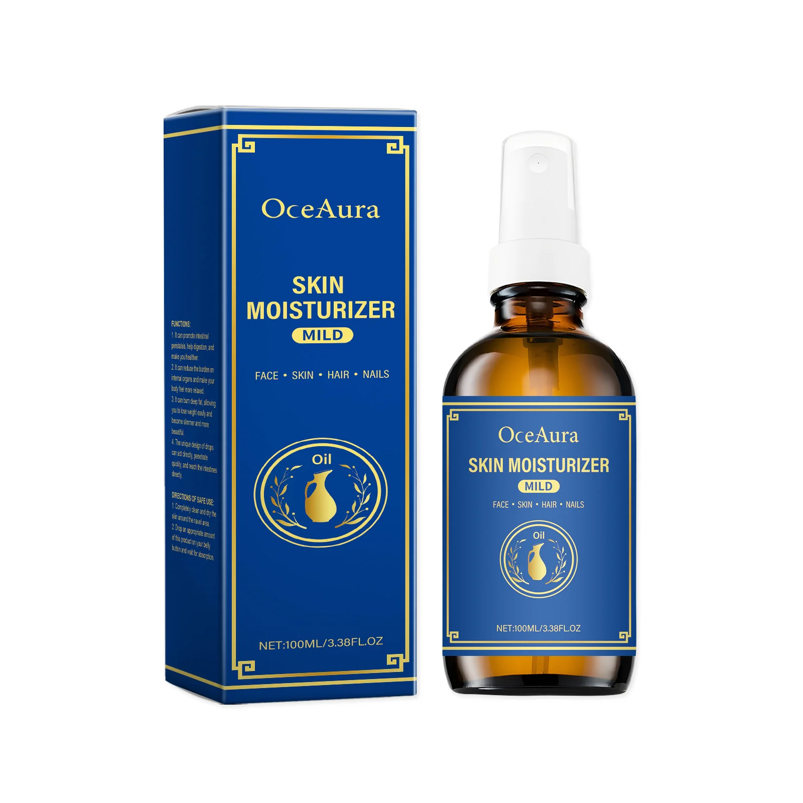 

OceAura Body Moisturizing Care Oil Nourishes The Body Hydrates The Body Moisturizes The Whole Body And Moisturizes The