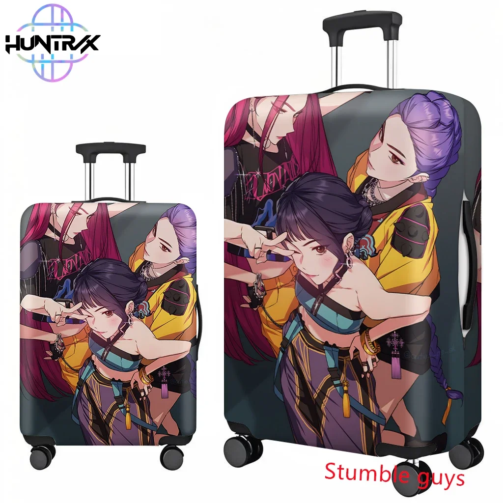 غطاء حقيبة السفر Kpop Demon Hunters يناسب حامي نمط الرسوم المتحركة مقاس 18-32 بوصة