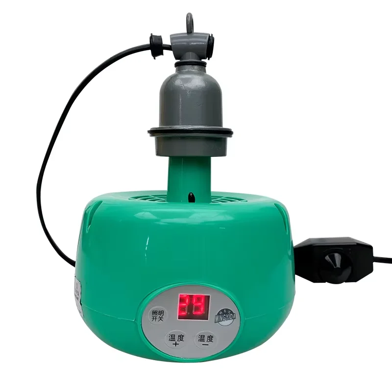 หลอดไฟทำความร้อนสัตว์เลี้ยง 300W แสงอุ่นสำหรับลูกไก่ ลูกสุกร พร้อมตัวควบคุมอุณหภูมิแบบเทอร์โมสแตท เครื่องทำความร้อนสำหรับสัตว์เลื้อยคลาน หลอดไฟทำความร้อนสำหรับกล่องเลี้ยงสัตว์เลื้อยคลาน