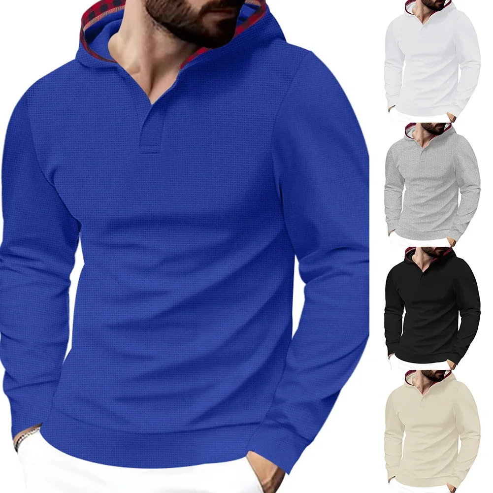 ملابس كمال الأجسام، سويت شيرت للياقة البدنية، نمط خط العنق بقلنسوة لكمال الأجسام وأكمام طويلة