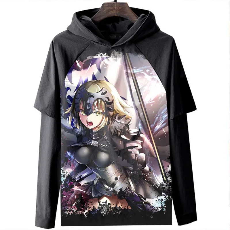 

Fate Stay Night Fate Guard Night Saber Long Sleeve T-shirt Clothes 3D Digital Printing Clothing