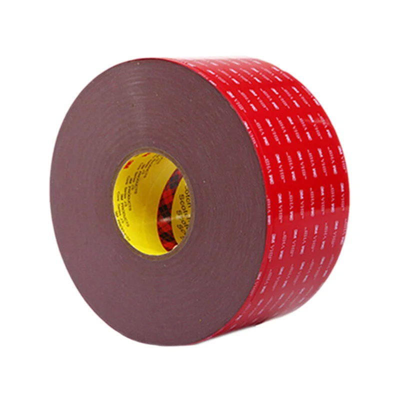 3M 5930 شريط مزدوج الجوانب قوي VHB عالي اللزوجة مقاومة درجات الحرارة العالية أسود غير أثر شريط 3M للسيارات