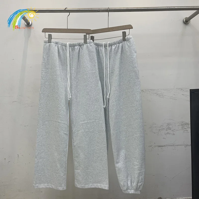 

All Seasons Best Quality Cotton Men Women Jogger Drawstring Gray Casual Pants Oversized Kanye West Vultures YZY Sweatpants