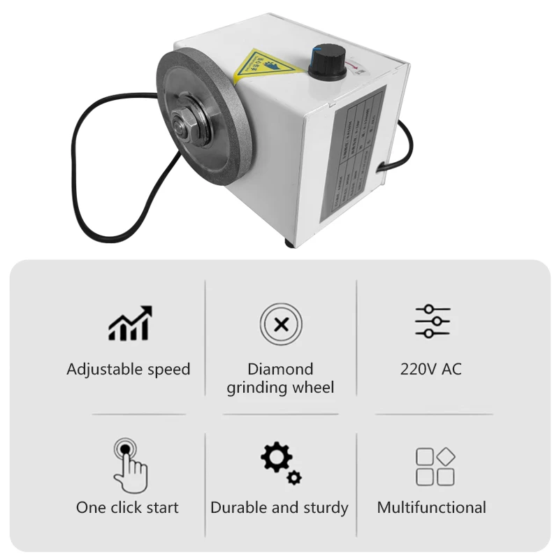 220V 280W Electric Polisher Knife Sharpener Hairdressing Scissors Manicure Knife Variable Speed Electric Sander DIY Polisher