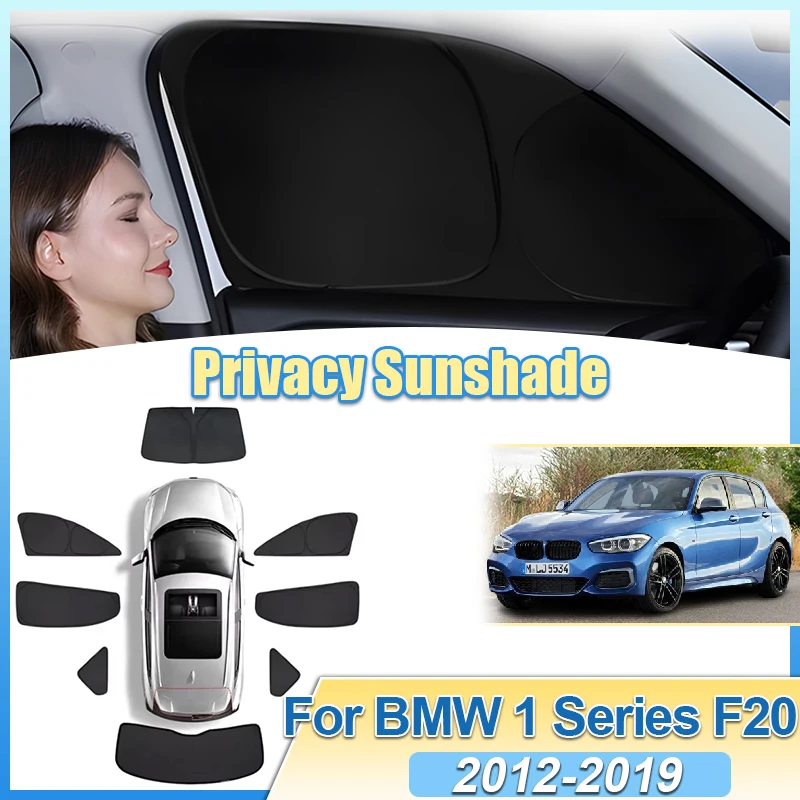 

Car Sunshades For BMW 1 Series F20 5-doors Hatchback 2012-2019 Anti UV Side Window Visor Tool Black Foldable Privacy Accessories