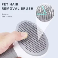 Pet Dog Brush Cat Comb Self Cleaning Pet Hair Remover Brush For Dogs Cats Grooming Tools Pets Dematting Comb Dogs Accessories 4