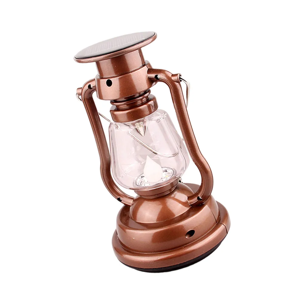 

Portable Solar Camping Lantern Vintage Light for Outdoor Lighting with Durable ABS Material Long Service Life Night Decoration