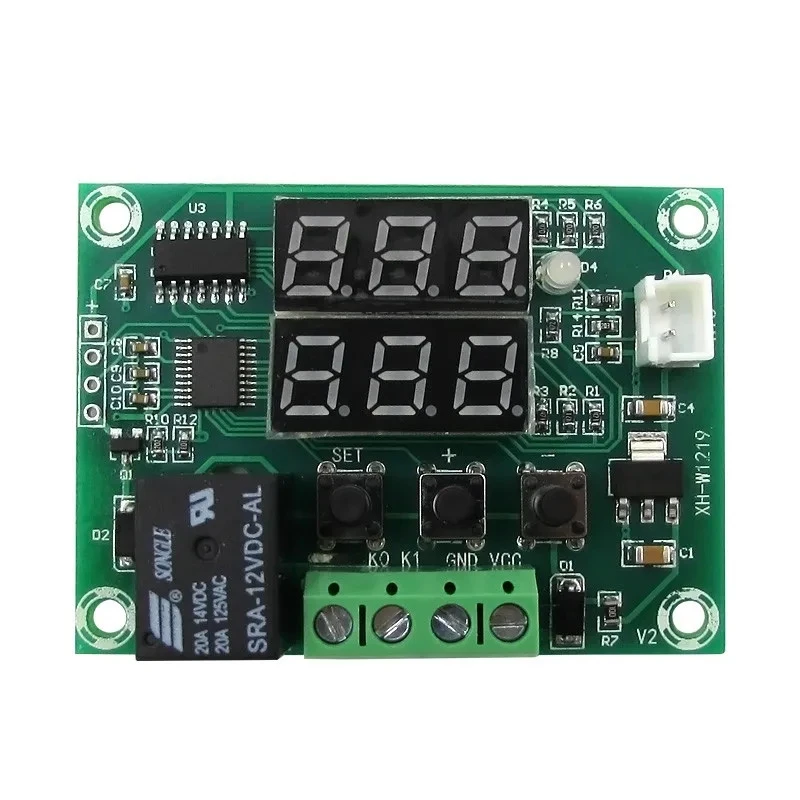 XH-W1219 termostato digitale a doppio display controllo della temperatura ad alta precisione precisione di controllo dell'interruttore 0.1 regolatore di temperatura