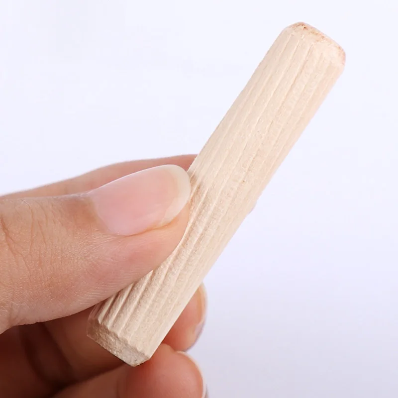 6/8/10/12mm Round Wood Dowel Pins Furniture Cabinet Wood Joint Connector Expansion Timber Pegs Woodworking Hardware Fittings