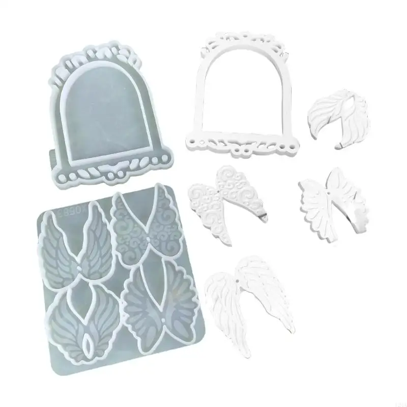 

Versatile Winged Bird Cage Pendants Silicone Mold Unique Accessories and Crafts Making Mold for DIY Enthusiasts
