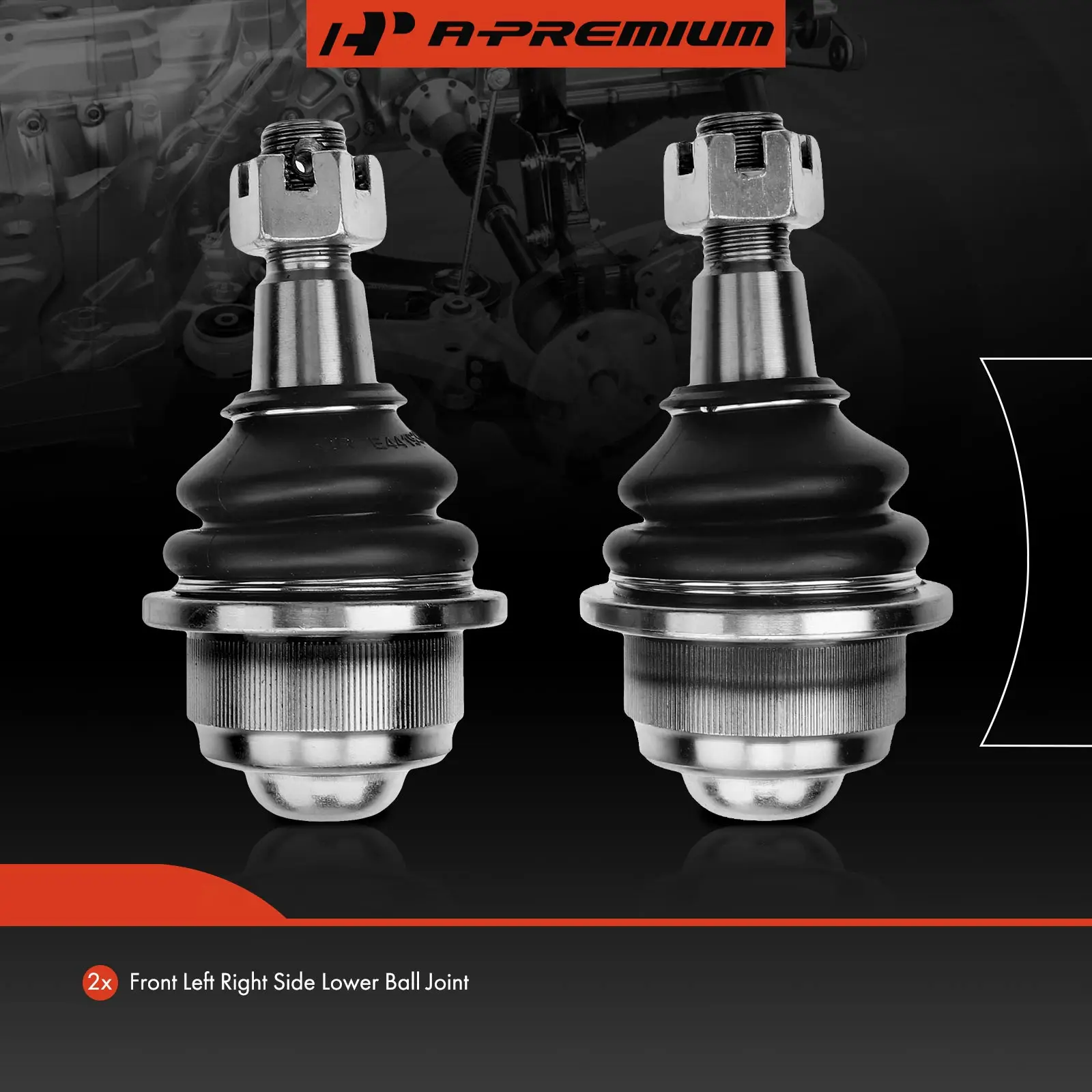 A-Premium 2x Suspension Ball Joint for Chevrolet Tahoe 1996-2000 K1500 Suburban K2500 Suburban 1996-1999 GMC Yukon 1996-1999