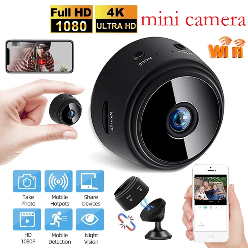 1080p HD A9 Mini Camera WiFi Camera Night Version Micro Voice Recorder Wireless Mini Camcorders Video Surveillance IP Camera