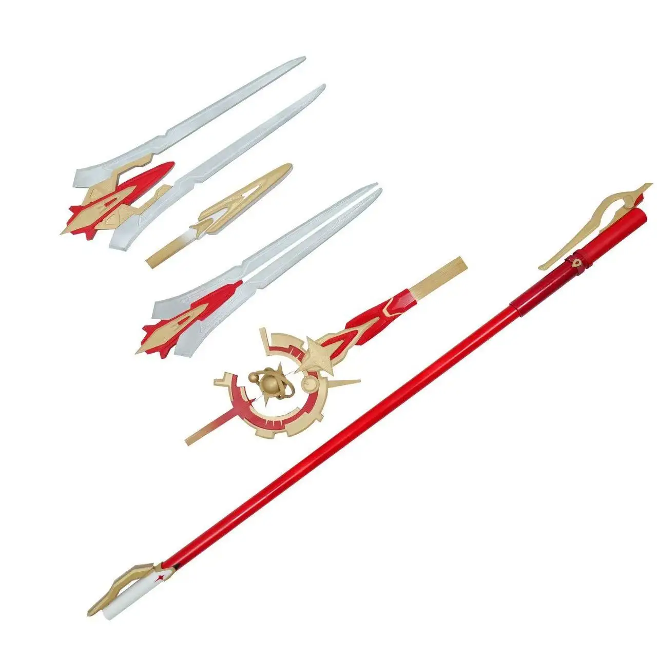 Game Honkai Star Rail Himeko Nova Cosplay Wooden Spear Weapons Prop Halloween Christmas Party Costume Accessories