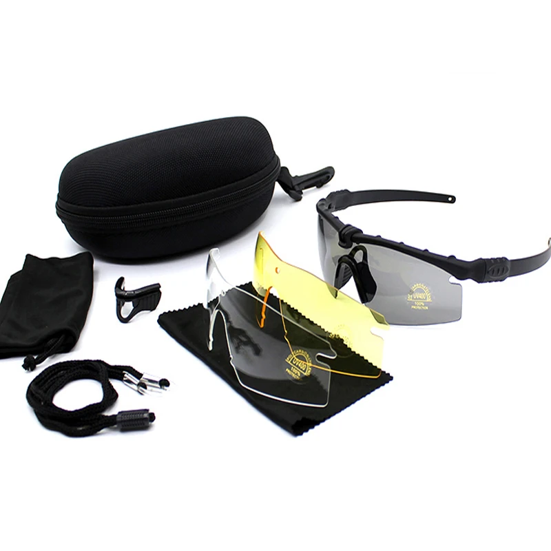 Outdoor tactical hunting, air gun shooting, protective goggles, cycling sports 3.0 ballistic polarization goggles