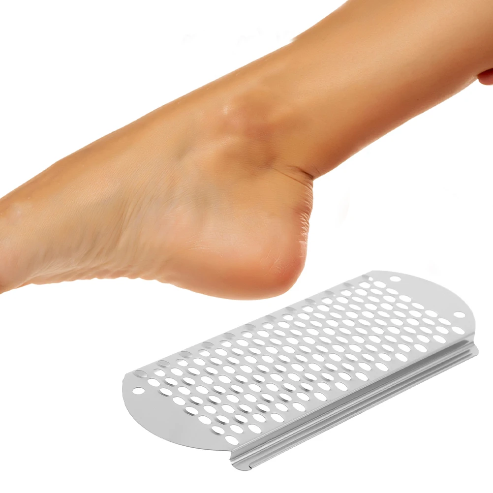 4pcs ไฟล์ Heel Scraping Soles แฟ้มสแตนเลสแคลลัส Remover เครื่องมือ Dead Skin Scraper เครื่องขูดเท้า rasp Salon ใช้