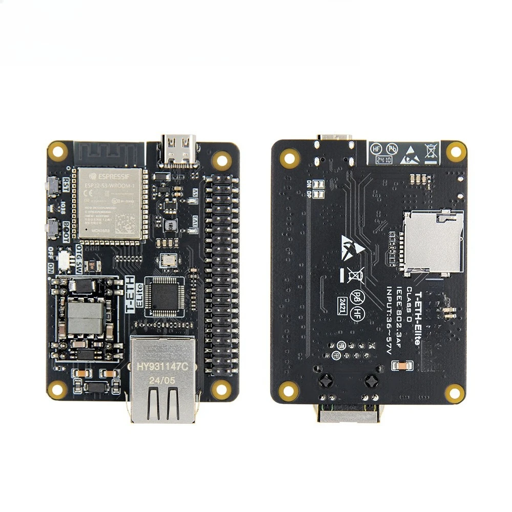 T-ETH-ELite ESP32-S3 Ethernet development board with W5500 module is expandable