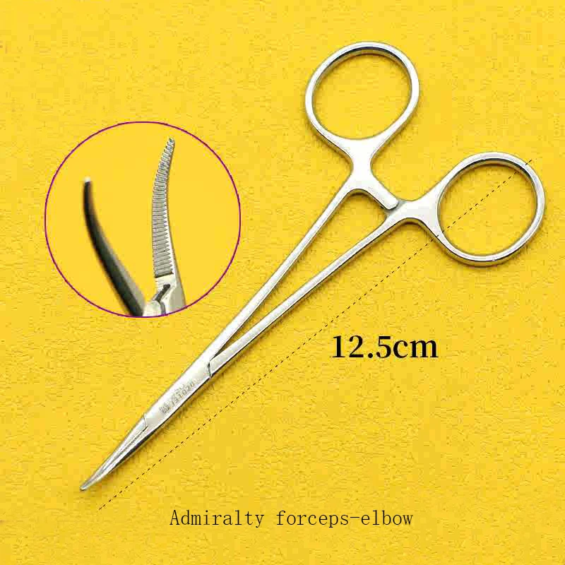 Stainless steel hemostatic forceps needle-holding forceps straight elbow vascular forceps