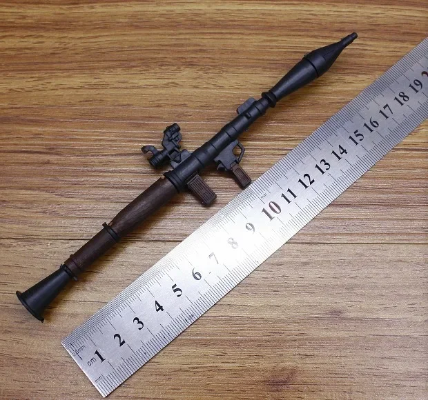 

1:6 Scale RPG Anti Tank Rocket Launchers 4D Gun Model Coated Plastic Military Accessories for 12 Inch Action Figure Display