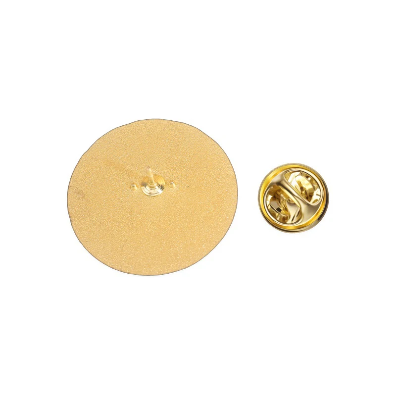 Japanese Ukiyo-E Wave Circular Enamel Brooch, Fresh Landscape Metal Pin, Artistic Decorative Badge for Coats and Backpacks