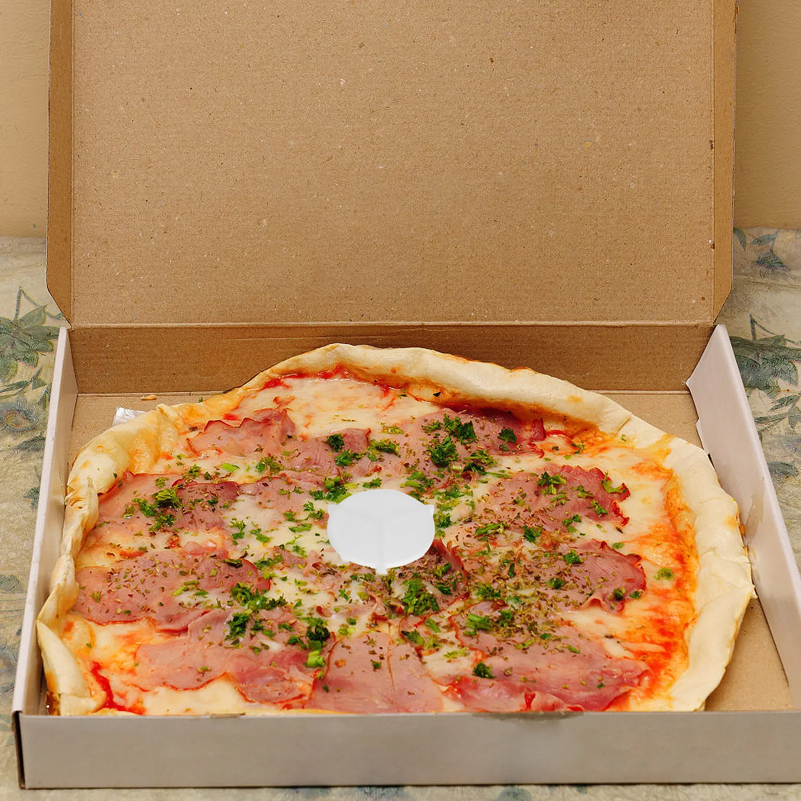 

200pcs Tripod Stand White Plastic Pizza Saver Anti-Stick Takeout Box Spacer - Pizza Box Insert For Pizzeria Restaurant