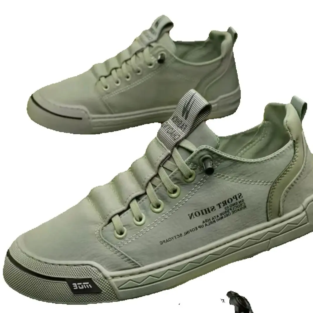 

Green Men Casual Shoes Ice Silk Canvas Shoes for Male Breathable Footwear Tenis Hombres Men Walking Shoes Outdoor Sneakers