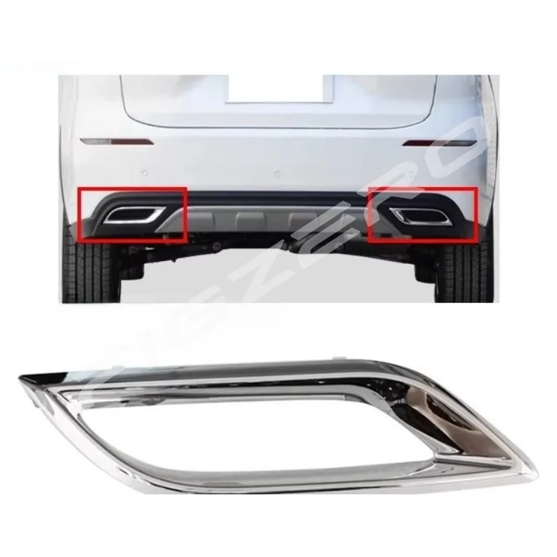 Genuine Rear Bumper Exhaust Tailpipe Muffler Chrome Plated Trim Bright Frame Left Right for Changan OSHAN X7 Plus S14709