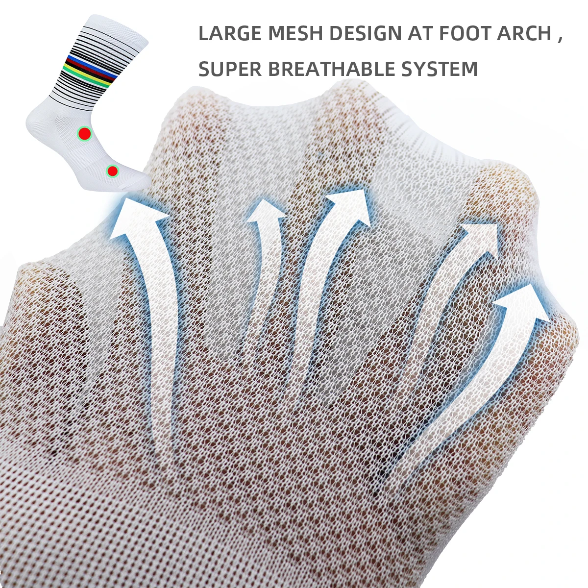 Cycling Socks Running Quick Dry Medium Cylinder Men and Women Sports Fitness in the Tube