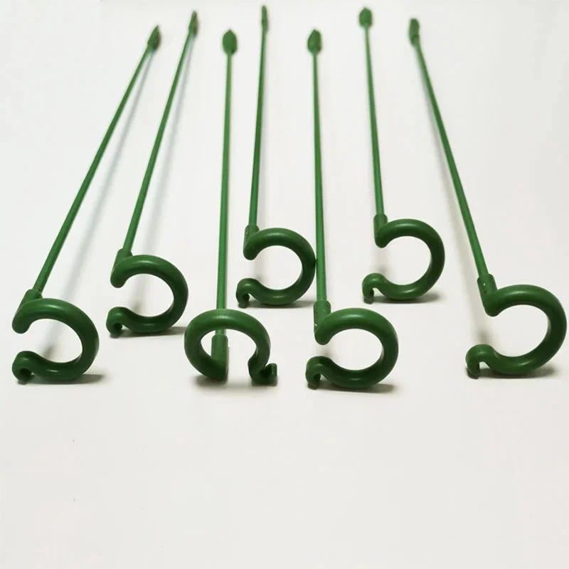 Green Plastic Plant Supports Flower Stand Reusable Protection Fixing Tool Gardening Supplies For Vegetable Holder Bracket