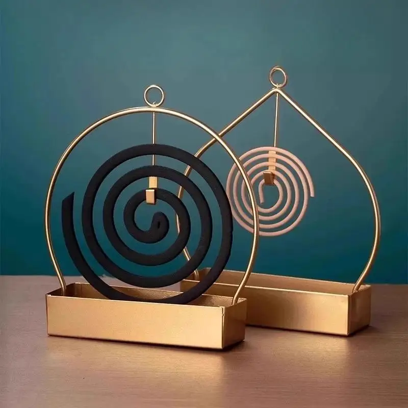 1pc Mosquito Coil Holder Incense Burner For Home Use Deepened Base Prevents Ash Fallout Fireproof & Mosquito-Repellent