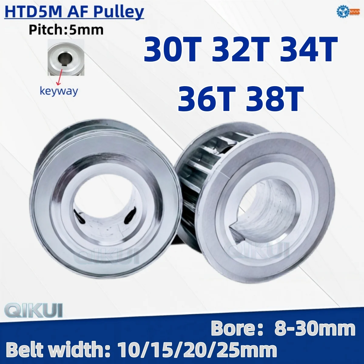 HTD 5M Pulley 30T 32T 34T 36T 38T HTD5M Timing Pulley 30teeth 32teeth 34teeth 36teeth 38teeth Synchronous Wheel 5M Belt Pulley