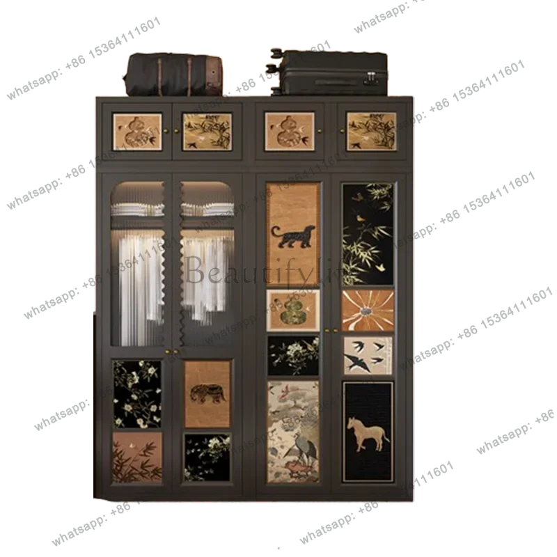 FG11Clothes Luxury Orgnizer Wardrobes Storage Steel Metal Kids Cabinets Closet Bedroom Open Girls Armario De Ropa Furniture Home