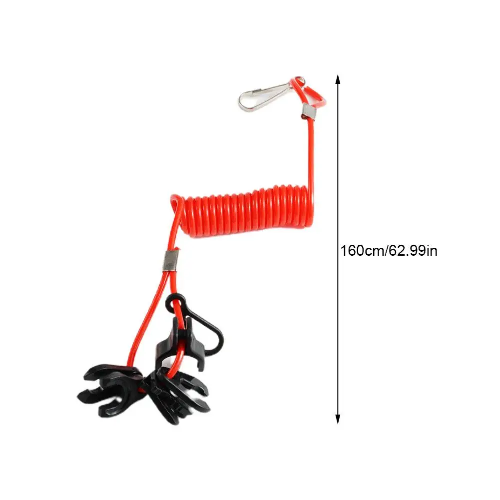 Boat Outboard Switch Engine Motor Lanyard Kill Urgent for YAMAHA Jet Ski 2-425hp Key Reminder Rope Safety Tether image 6