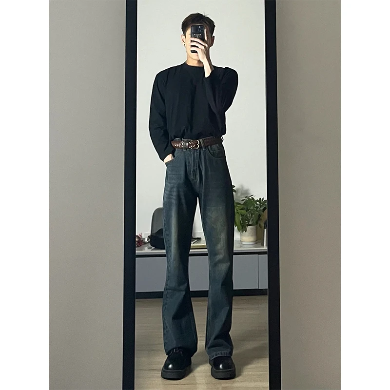 

Мужские летние джинсы в американском стиле High Street: модные, прямые, зауженные, с эффектом похудения, с расклешенными штанинами