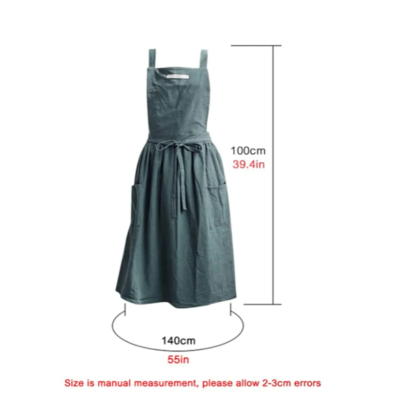 Soft Cotton Kitchen Cooking Apron With Cross Back For Cooking Catering Work Commercial Restaurant The Size Can Be Customized