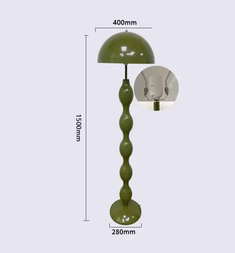 Lampadaire LED champignon rétro nordique, créatif, pour salon, chambre à coucher, table de chevet, décoration de chambre d'hôtel, lampe de bureau couleur
