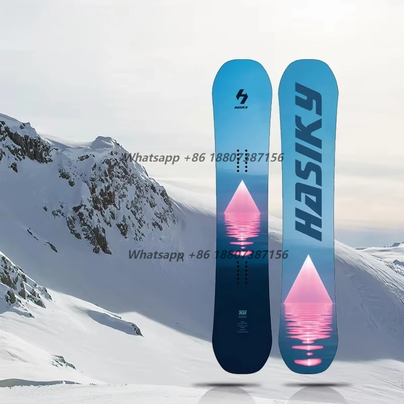 Customized Hasiky All Mountain Twin Tip Snowboards for Kids Laminated Wood Profile Winter Season Sandwich Construction