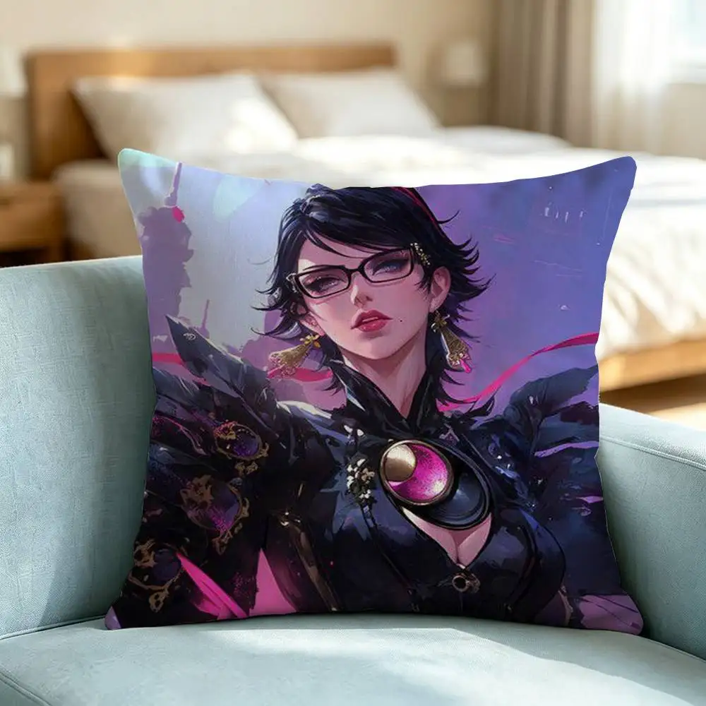 Bayonetta 2 Cereza-A Square Double-Sided printed Pillow Case Bedroom Bedside Pillow Sofa Cushion Cover Gift 6