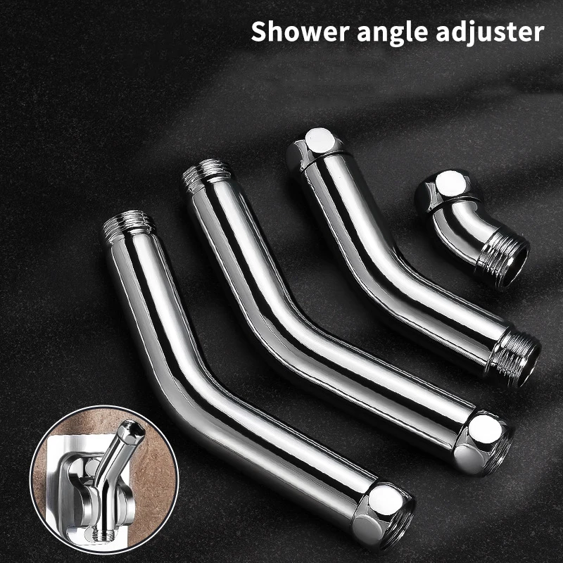 Shower Arm Extension Adjustable Angle Shower Head Adapter 135° Elbow Connector