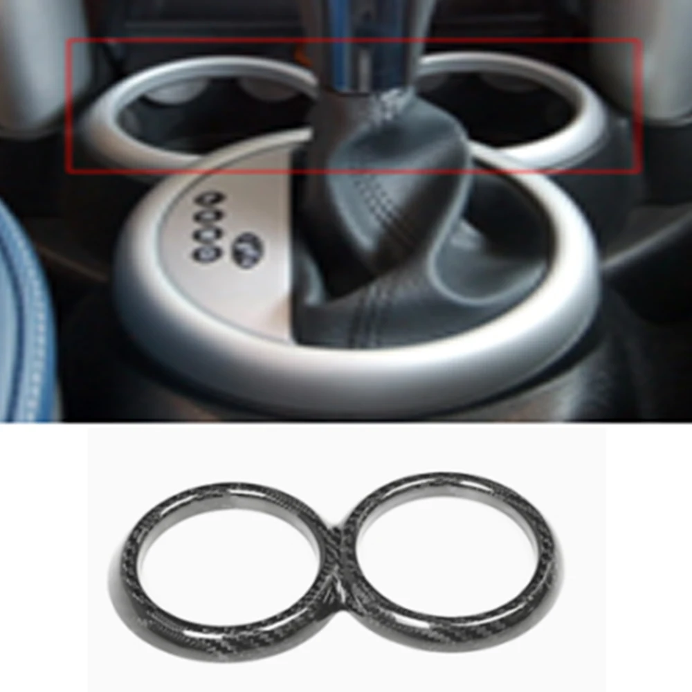 porte-gobelet-d'eau-de-controle-central-de-voiture-en-fiber-de-carbone-veritable-garniture-d'anneau-decoratif-pour-bmw-mini-cooper-r50-r52-r53-2001-–-2008